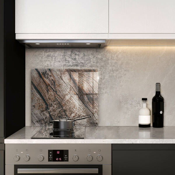 Herdplattenabdeckung Holzstruktur