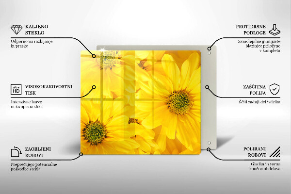 Herdplattenabdeckung Blütenblätter