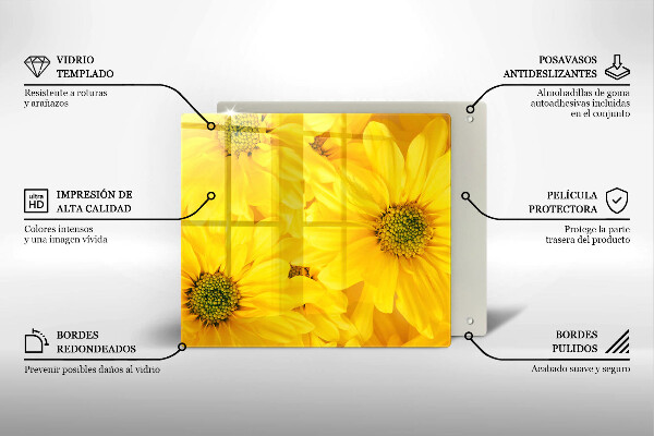 Herdplattenabdeckung Blütenblätter