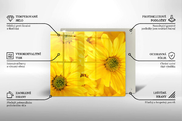 Herdplattenabdeckung Blütenblätter