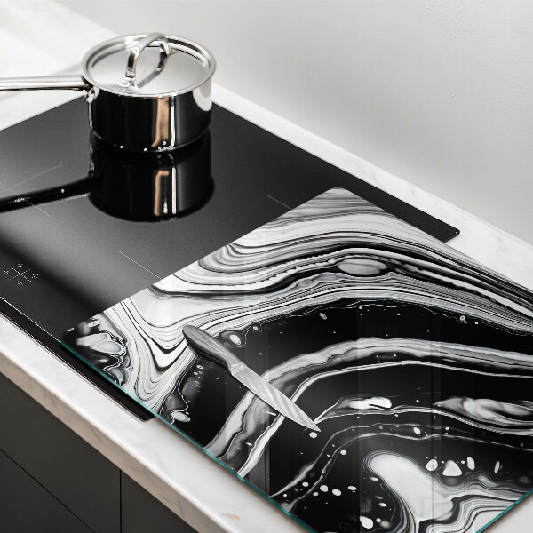 Ceranfeldabdeckung Tintenabstraktion