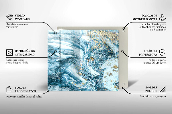 Ceranfeld schutz Struktur mit Gold