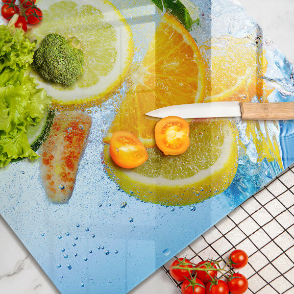 Herdplattenabdeckung Saftiges Zitruswasser