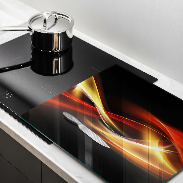 Herdplattenabdeckung Abstrakter Rauch und Licht