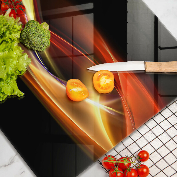 Herdplattenabdeckung Abstrakter Rauch und Licht