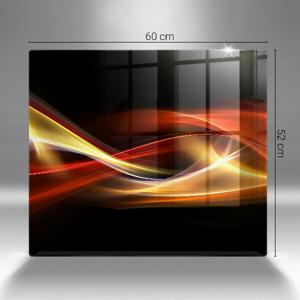 Herdplattenabdeckung Abstrakter Rauch und Licht