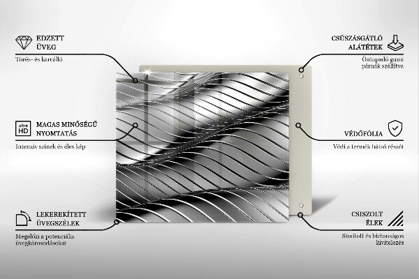 Herdplattenabdeckung 3D-Metallstruktur