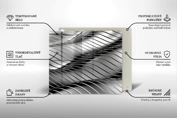 Herdplattenabdeckung 3D-Metallstruktur