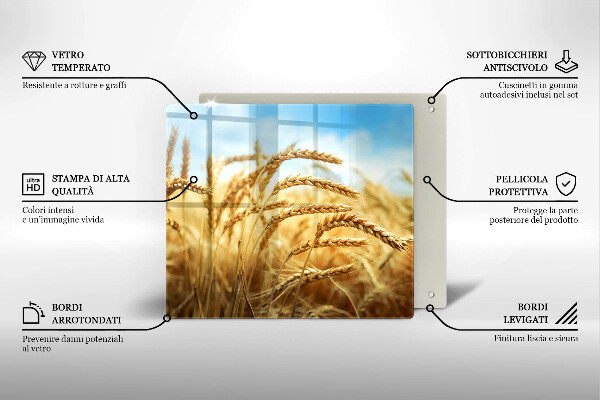 Ceranfeld schutz Getreideähren auf dem Feld