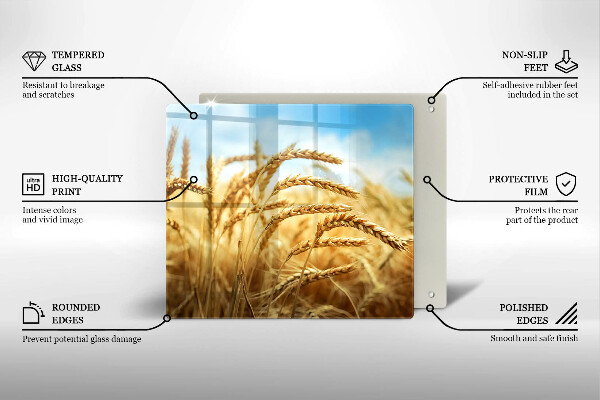 Ceranfeld schutz Getreideähren auf dem Feld