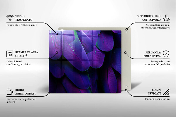 Ceranfeld schutz Neonfedern