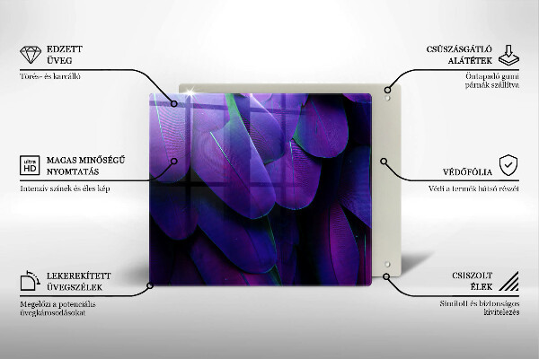 Ceranfeld schutz Neonfedern