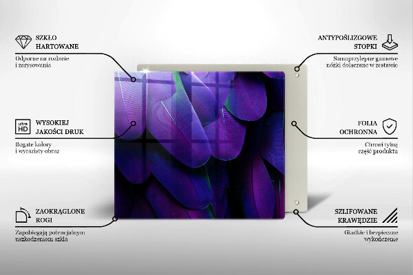 Ceranfeld schutz Neonfedern