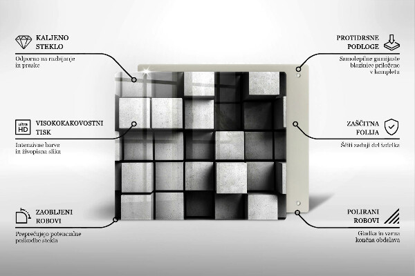 Ceranfeld schutz 3D-Geometriehintergrund