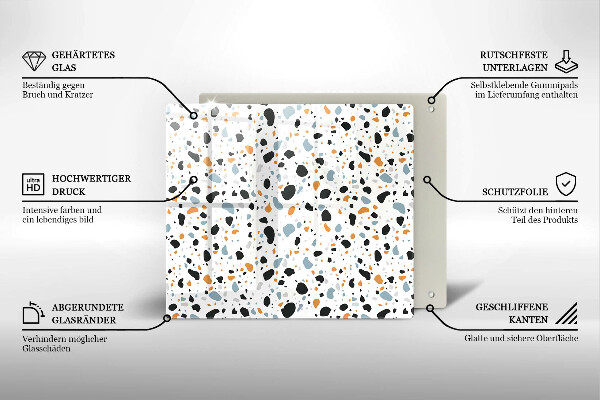 Ceranfeld schutz Dekoratives Steinzeug