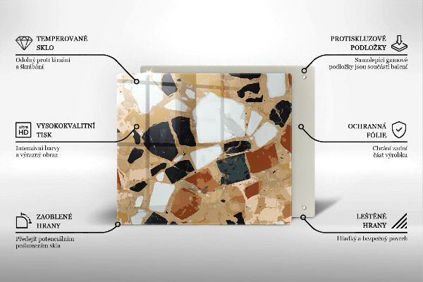 Ceranfeld schutz Dekorativer Steinteller