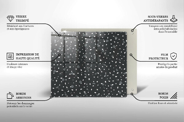 Ceranfeld schutz Dekorativer Stein