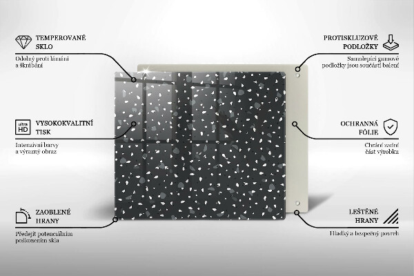 Ceranfeld schutz Dekorativer Stein