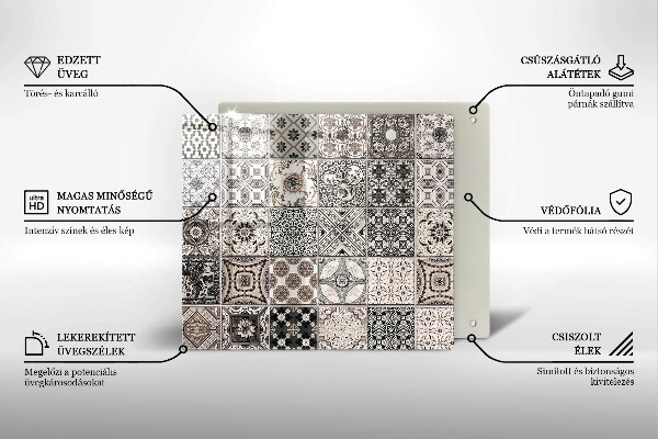 Herdplattenabdeckung Dekorative Fliesen