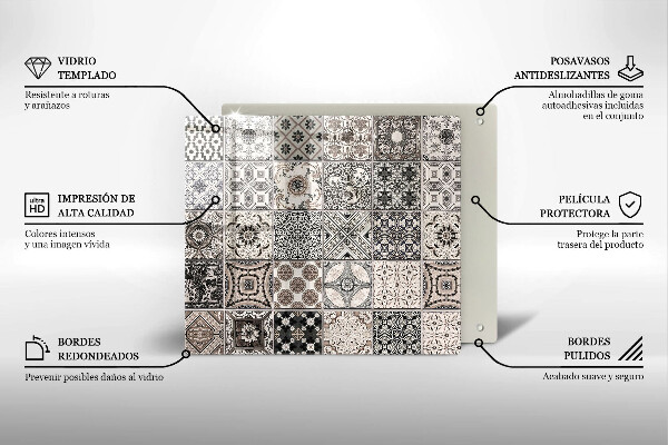 Herdplattenabdeckung Dekorative Fliesen