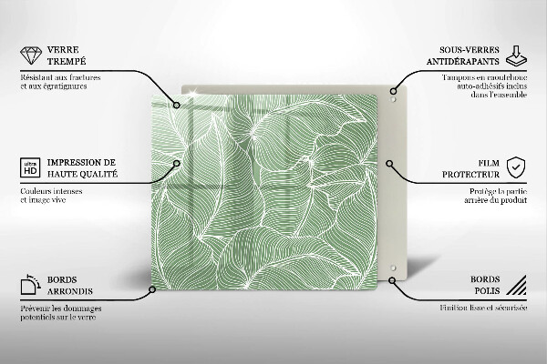 Ceranfeld schutz Lineare Blätter