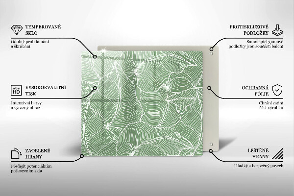 Ceranfeld schutz Lineare Blätter