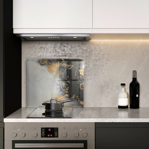 Ceranfeld schutz Abstraktion mit Gold