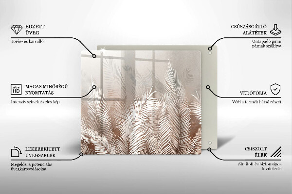 Ceranfeld schutz Boho-Vegetationsblätter
