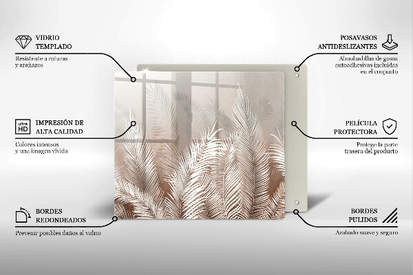 Ceranfeld schutz Boho-Vegetationsblätter