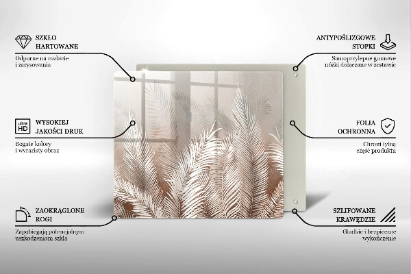 Ceranfeld schutz Boho-Vegetationsblätter