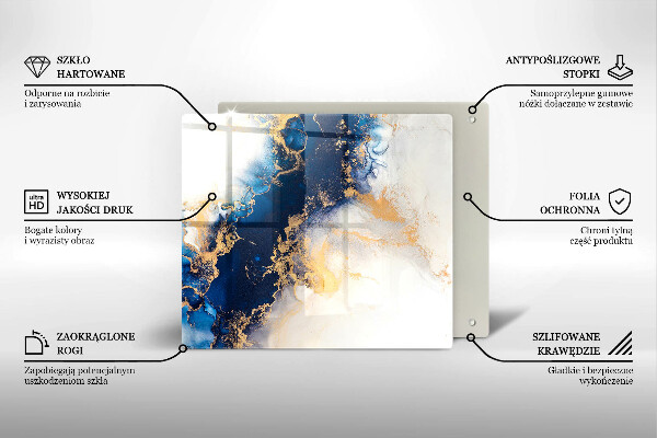 Ceranfeld schutz Abstraktion mit Blau