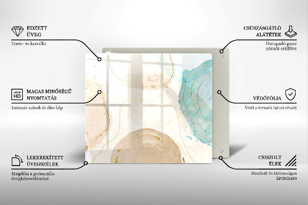 Ceranfeld schutz Helle Boho-Formen