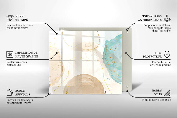 Ceranfeld schutz Helle Boho-Formen