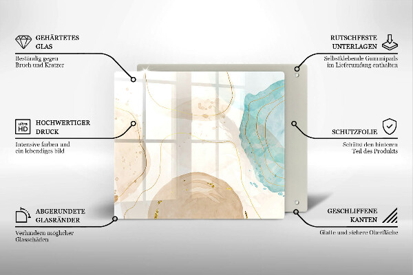 Ceranfeld schutz Helle Boho-Formen