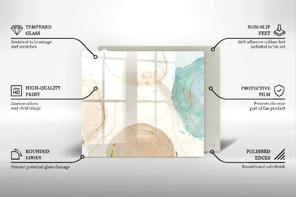 Ceranfeld schutz Helle Boho-Formen