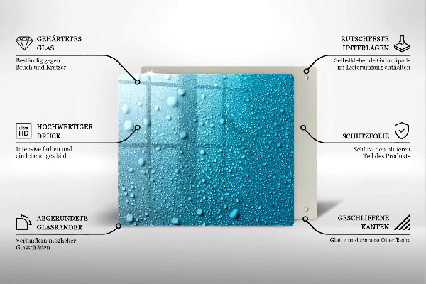 Ceranfeld schutz Wassertropfen