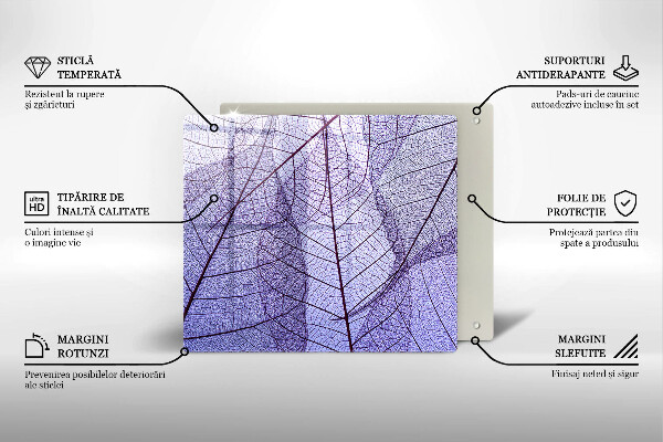 Ceranfeld schutz Blätter mit Adern