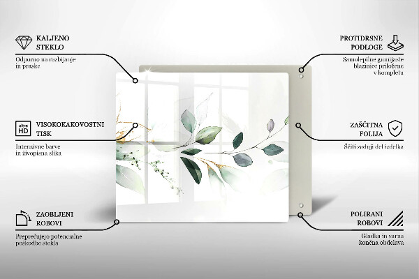 Ceranfeld schutz Aquarellblätter