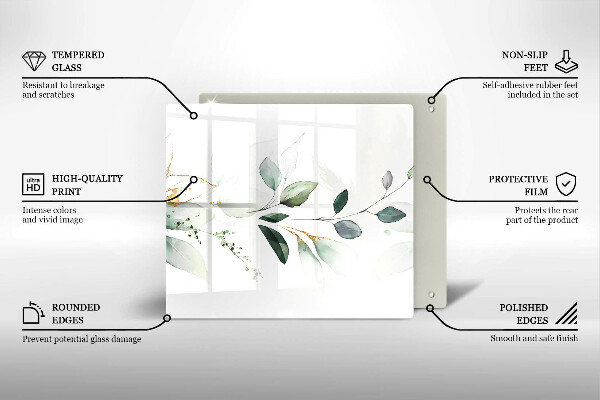 Ceranfeld schutz Aquarellblätter