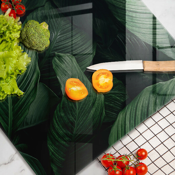 Ceranfeld schutz Dunkle Blätter