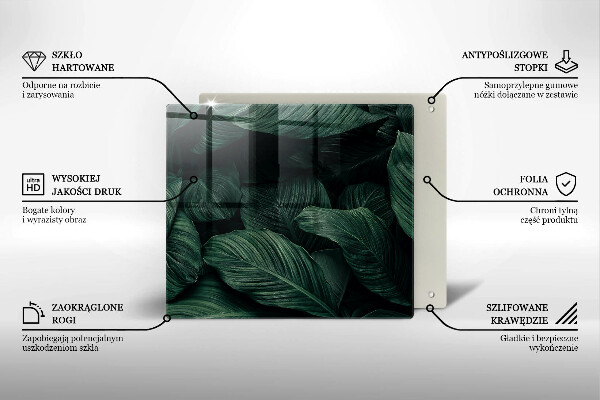 Ceranfeld schutz Dunkle Blätter