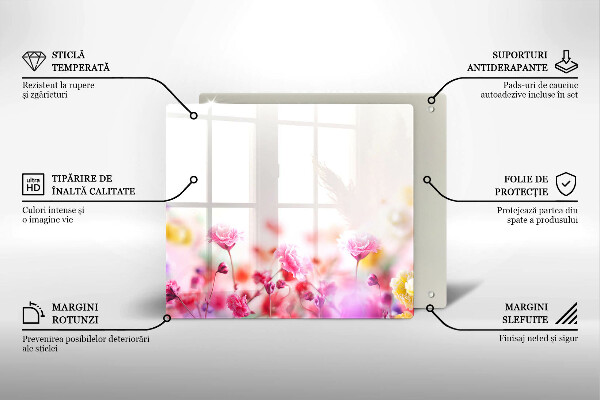 Ceranfeldabdeckung Blumenwiese