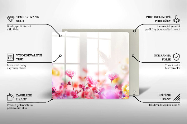 Ceranfeldabdeckung Blumenwiese