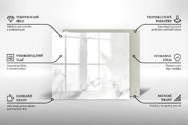 Ceranfeldabdeckung Moderner Marmor