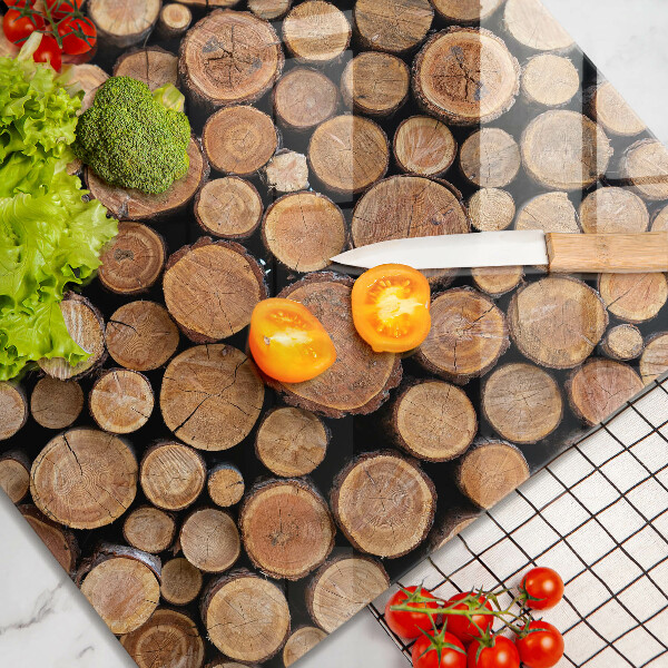 Ceranfeldabdeckung Baumstämme