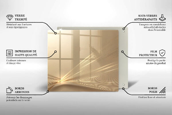 Ceranfeldabdeckung Moderne Abstraktion