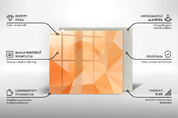 Ceranfeldabdeckung Geometrischer Hintergrund