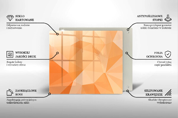 Ceranfeldabdeckung Geometrischer Hintergrund
