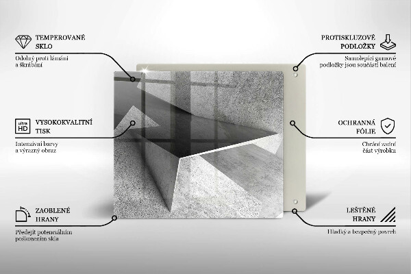 Ceranfeldabdeckung Konkrete Abstraktion