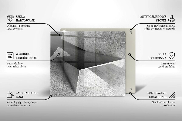 Ceranfeldabdeckung Konkrete Abstraktion
